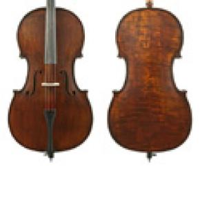 4/4 SIZE CELLO OUTFIT AGED DARK ANTIQUE FINISH