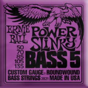 BASS GTR 5 STR SET 50/135 POWER SLINKY PURPLE